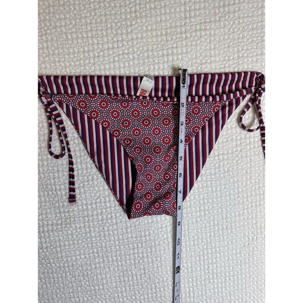 Solid & Striped American Dreamer Reversible Side Tie Bikini Bottom Small?